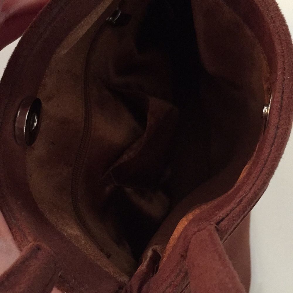 Equestrian suede-like Handbag- NWOT - Picture 5 of 5